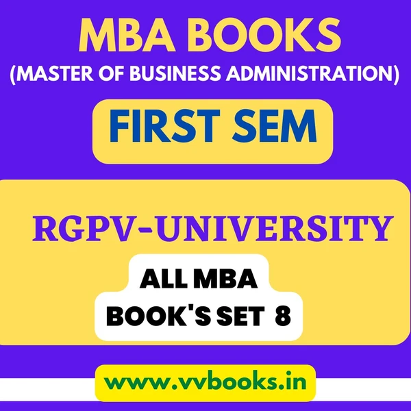 MBA ALL 8 BOOKS SET (RGPV 1ST SEM)