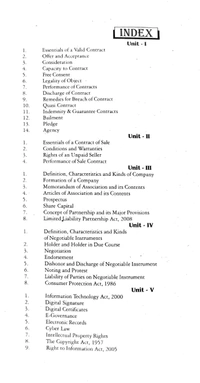 LEGAL ASPECTS OF BUSINESS - RGPV UNIVERSITY-1ST SEM