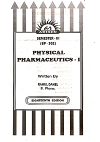 PHYSICAL PHARMACEUTICS-1 - B. PHARMACY 3rd SEM