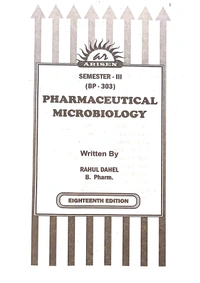 PHARMACEUTICAL MICROBIOLOGY - B.PHARMACY 3rd SEM