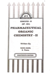 PHARMACEUTICAL ORGANIC CHEMISTRY -II - B.PHARMACY 3rd SEM