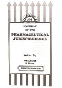 PHARMACEUTICAL JURISPRUDENCE - B.PHARMACY 5th SEM