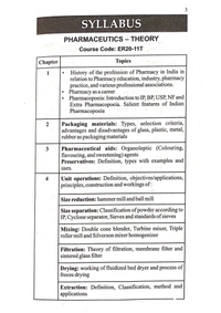PHARMACEUTICS  - D. PHARMACY 1st YEAR