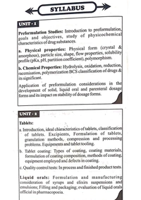 INDUSTRIAL PHARMACY -I - B.PHARMACY 5th SEM