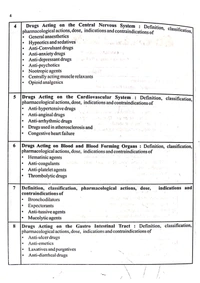 PHARMACOLOGY  - D. PHARMACY 2nd YEAR