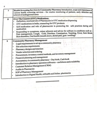 COMMUNITY PHARMACY & MANAGEMENT  - D. PHARMACY 2nd YEAR