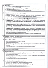 BIOCHEMISTRY & CLINICAL PATHOLOGY  - D. PHARMACY 2nd YEAR