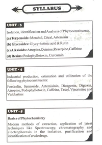 PHARMACOGNOSY AND PHYTOCHEMISTRY-II - B.PHARMACY 5th SEM