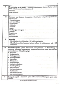 PHARMACOLOGY  - D. PHARMACY 2nd YEAR