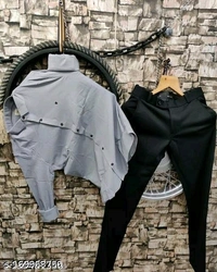 Classic Lycra Combo (Grey, Black)  - L