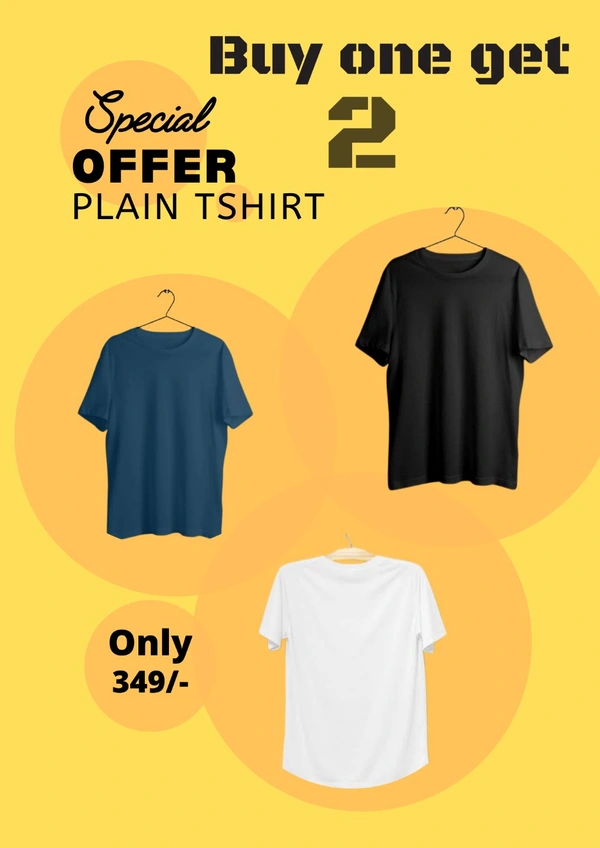Classic Plain T-shirt Poly Blend Fabric - Xl