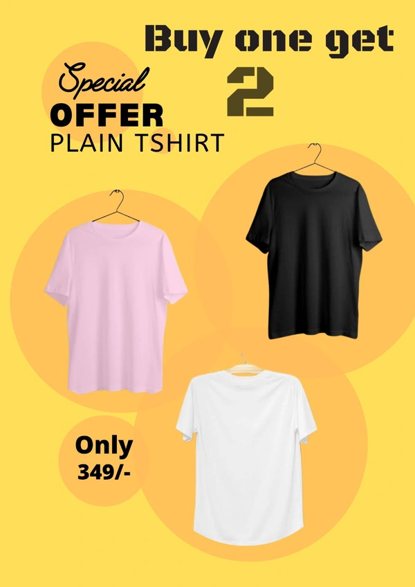 Classic Plain T-shirt Poly Blend Fabric - XXl