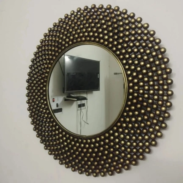 Wall mirror Antique Finish A03 - Size 30 inch
