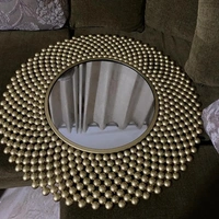 Wall mirror Antique Finish A03 - Size 30 inch