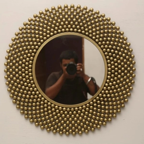 Wall mirror Antique Finish A03 - Size 30 inch