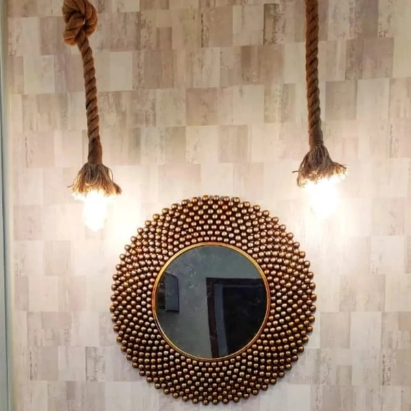 Wall mirror Antique Finish A03 - Size 30 inch