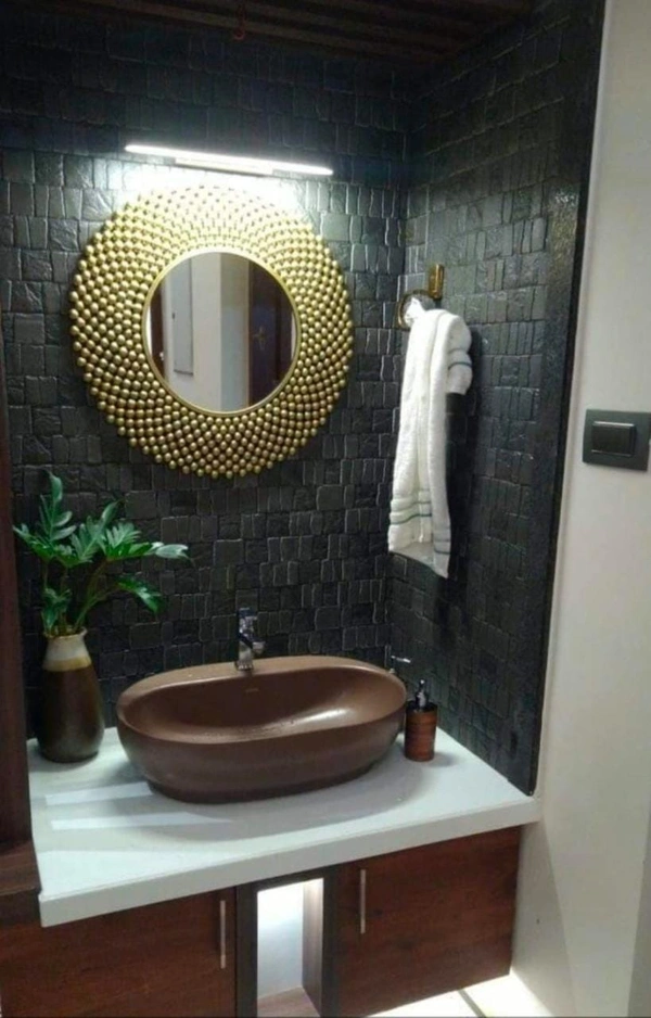 Wall mirror AA02 Antique finish - Size 30 inch