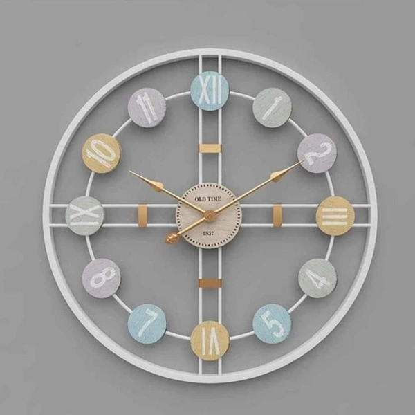 Round white clock AD0012.3 - Size 24 inch