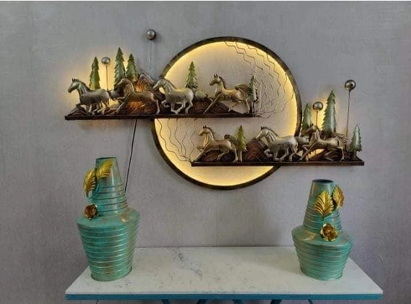 big size 7 horse wall art - size 60 x 30 inch