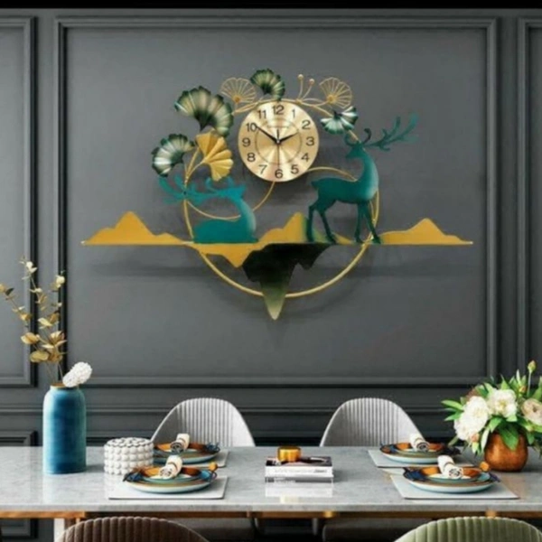 Modern Wall Art Clock  - Size - 24 X 48 Inch