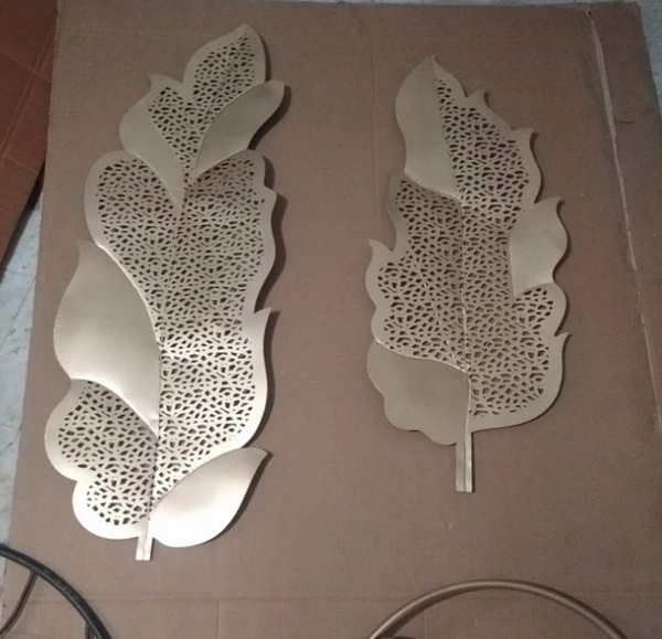 Wall Art Leaf 2pc Set - Size 36/11 inch or 30/9 inch