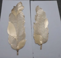 Wall Art Leaf 2pc Set - Size 36/11 inch or 30/9 inch