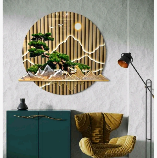 D3 LED Wall Art  - Size 34 Inches