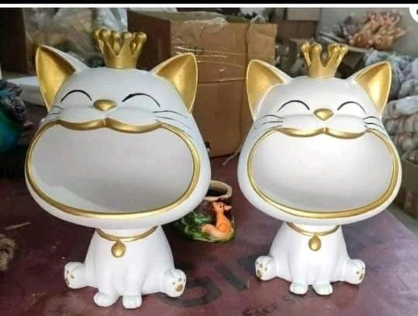 Cat Guzzler Set Of 2 Pc  - Size 10 Inch