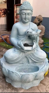 Buddha Fountain Double Bowls  - Size 33 Inch