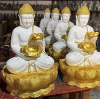 Buddha Fountain Double Bowls  - Size 33 Inch