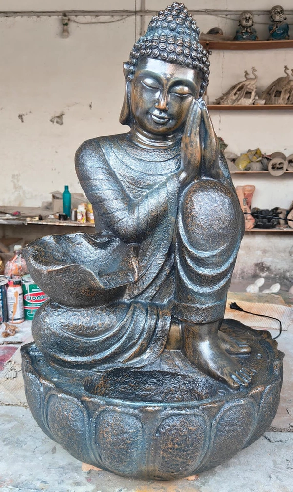 Buddha Fountain 1 Bowl  - Size 34 Inch