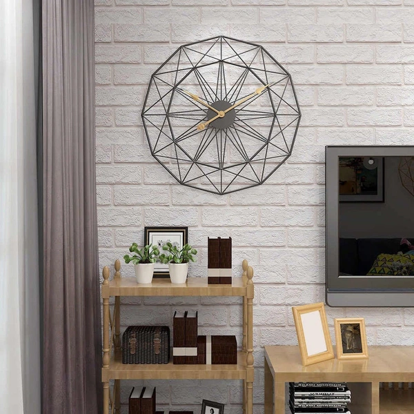 Round Grey Clock  - Size - 24 Inch