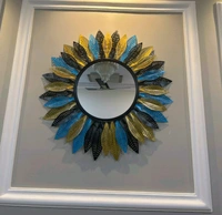 Designer Wall Mirror In Multicolour  - Size 30 Inch