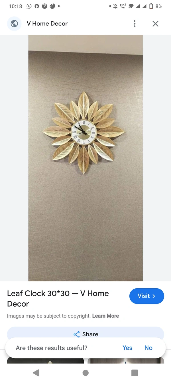 Wall clock code 6858 - Size 30 inch