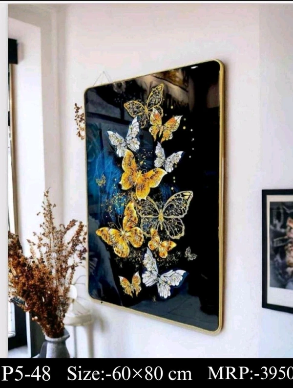 Crystal Painting Butterfly  - Size 24 X 16 Inch