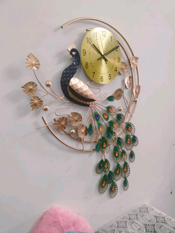 Peacock Clock Made In India Model - Size - 40 Inch