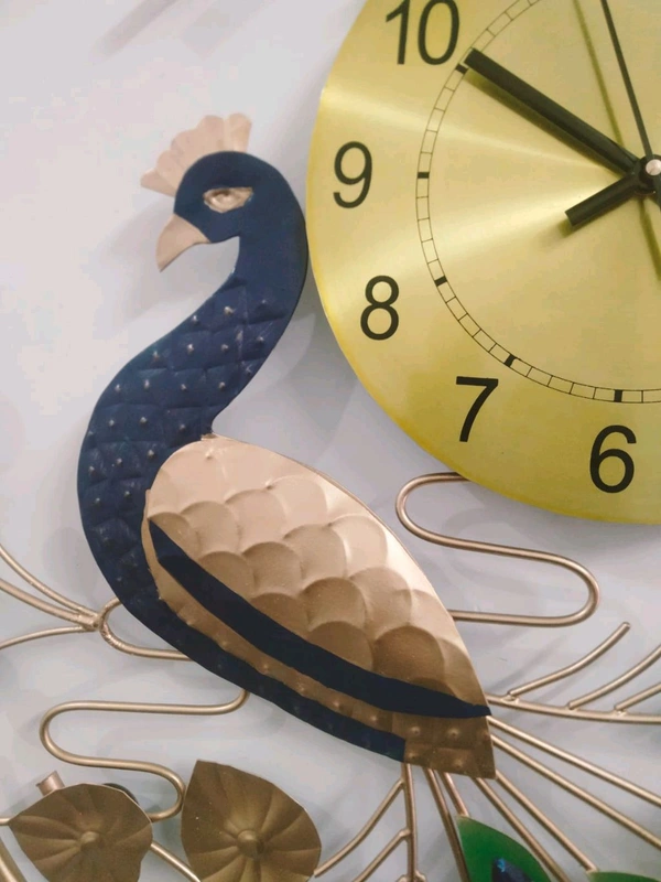Peacock Clock Made In India Model - Size - 40 Inch