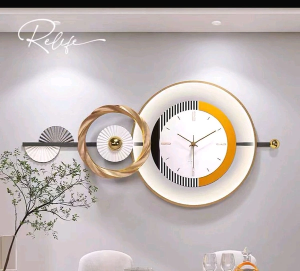 Wall Clock 3DN01 - Size 100 X 50 Cm