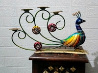 Peacock Candle Light Stand 