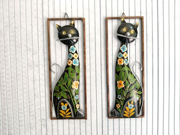 Cat frame 2pc set  - Size 24 x 11 inch each panel