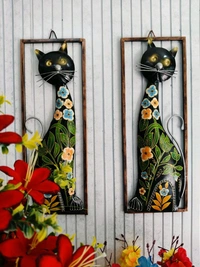 Cat frame 2pc set  - Size 24 x 11 inch each panel