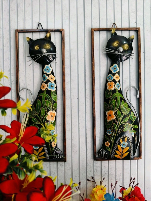 Cat frame 2pc set  - Size 24 x 11 inch each panel