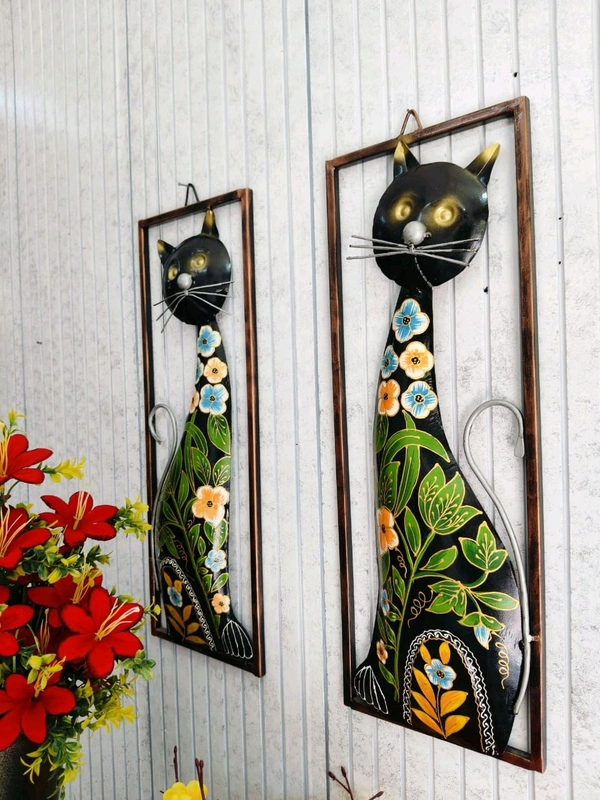 Cat frame 2pc set  - Size 24 x 11 inch each panel