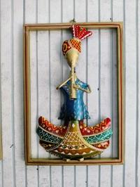 Sitting sardar in Squire frame set of 3pc - Size 15 x 12 inch each panel