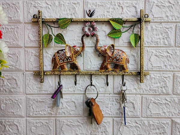 Elephant frame key hanging  - Size 16 x 11 inch
