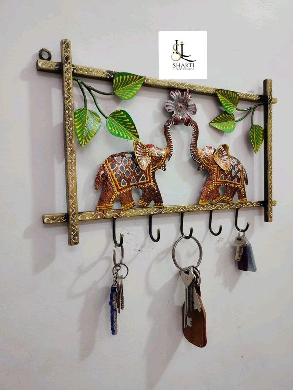 Elephant frame key hanging  - Size 16 x 11 inch