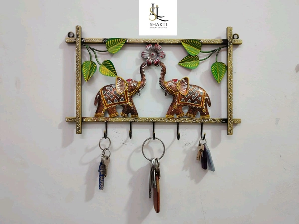 Elephant frame key hanging  - Size 16 x 11 inch