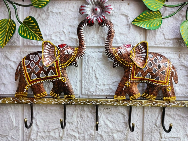 Elephant frame key hanging  - Size 16 x 11 inch
