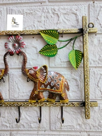 Elephant frame key hanging  - Size 16 x 11 inch
