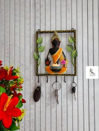 Buddha frame T-light with key hanging - Size 14 x 12 inch
